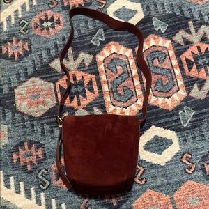 Stylish Suede Bucket Bag